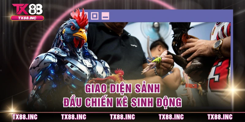 Giao diện sảnh đầu chiến kê sinh động